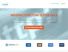 Tablet Screenshot of infofactory.com